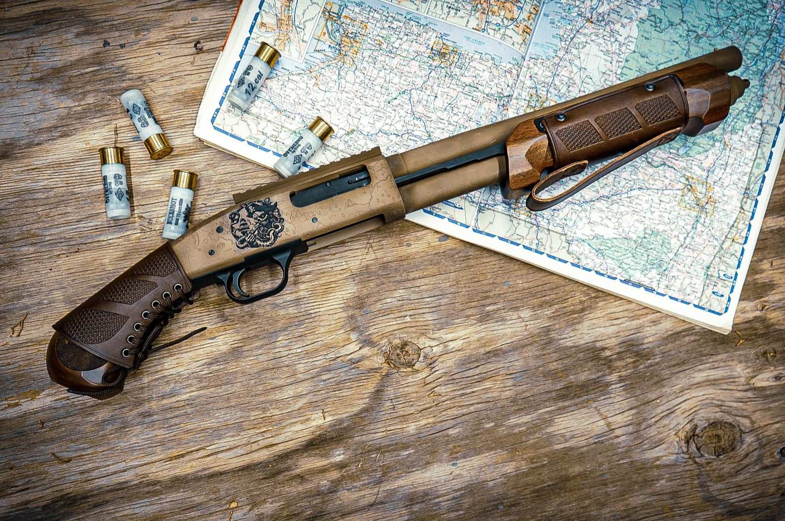 The Mossberg 590 Shockwave with WOOX Gladiatore: A Compact Powerhouse Reimagined - WOOX