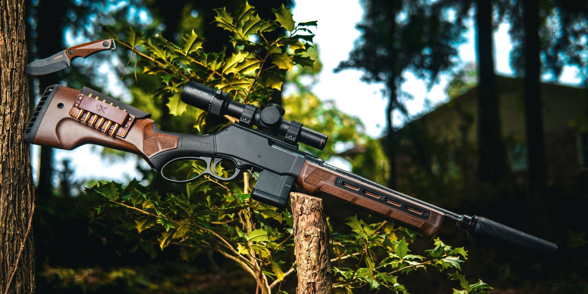 MLOK Leather Cartridge Quiver Lifestyle